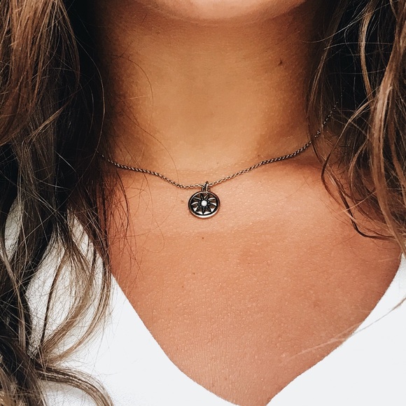 Necklace 16”-19” Sun/Compass Simple Necklace - Picture 7 of 10